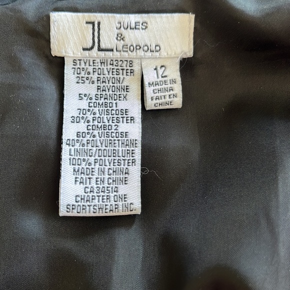 Jules & Leopold black skirt-size 12. - Picture 4 of 4